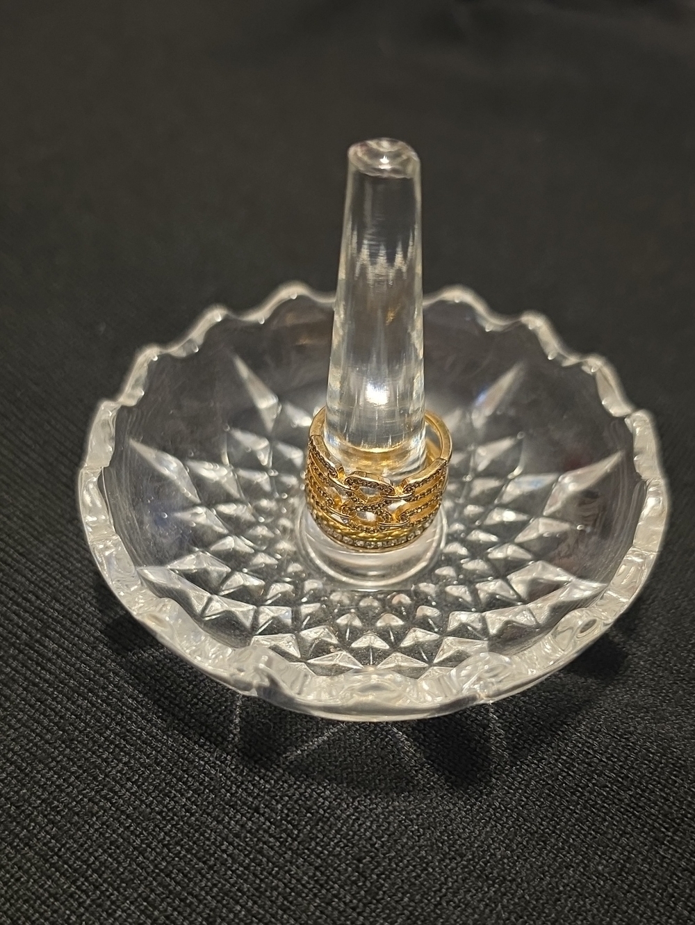 Crystal Ring Holder Dish
